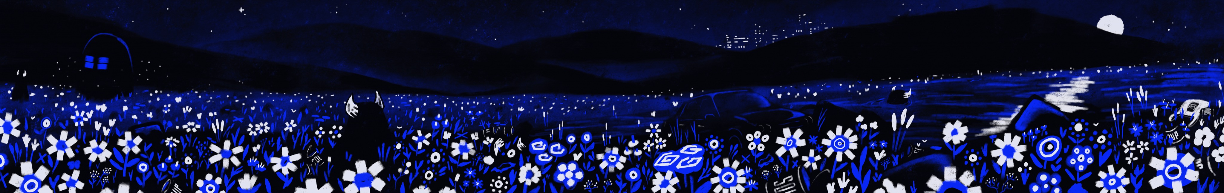Afterlight, a panoramic night landscape by Des Lucrece